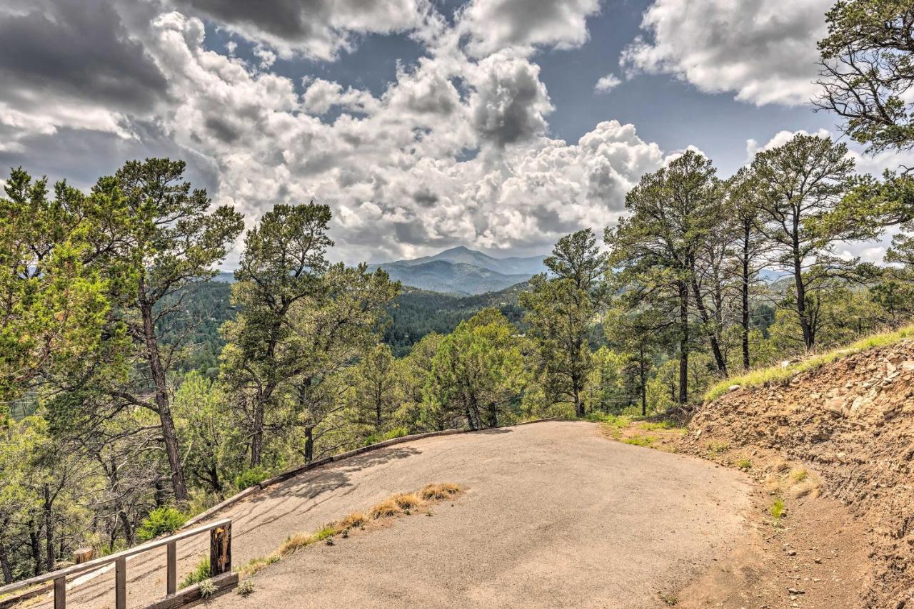 Mountains Majesty Cabin With Hot Tub And Mtn Views! Villa Ruidoso Bagian luar foto