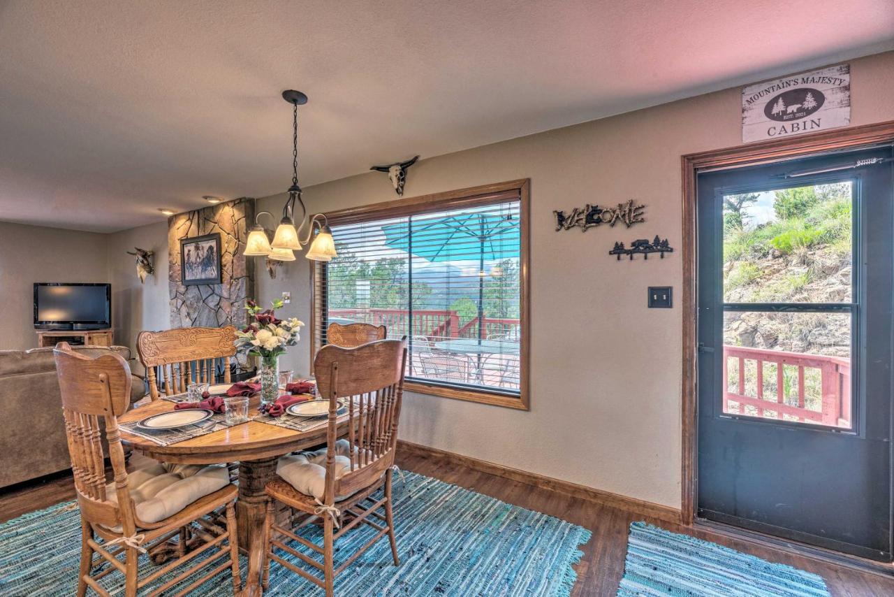 Mountains Majesty Cabin With Hot Tub And Mtn Views! Villa Ruidoso Bagian luar foto