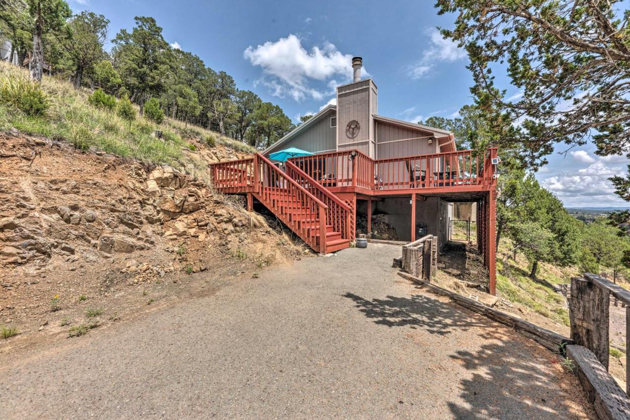 Mountains Majesty Cabin With Hot Tub And Mtn Views! Villa Ruidoso Bagian luar foto