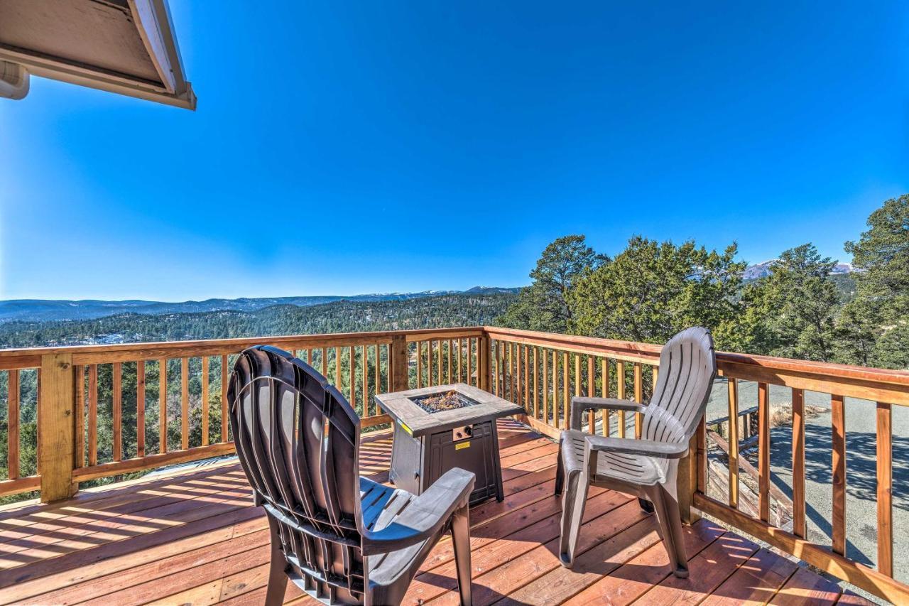 Mountains Majesty Cabin With Hot Tub And Mtn Views! Villa Ruidoso Bagian luar foto