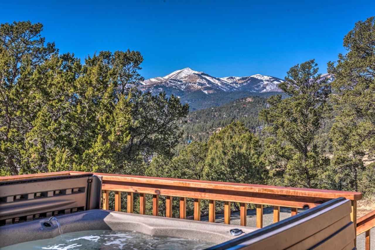 Mountains Majesty Cabin With Hot Tub And Mtn Views! Villa Ruidoso Bagian luar foto