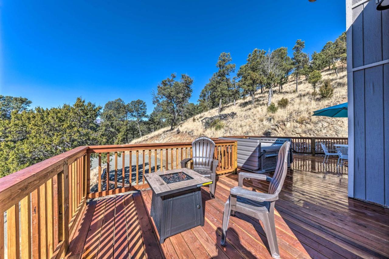 Mountains Majesty Cabin With Hot Tub And Mtn Views! Villa Ruidoso Bagian luar foto