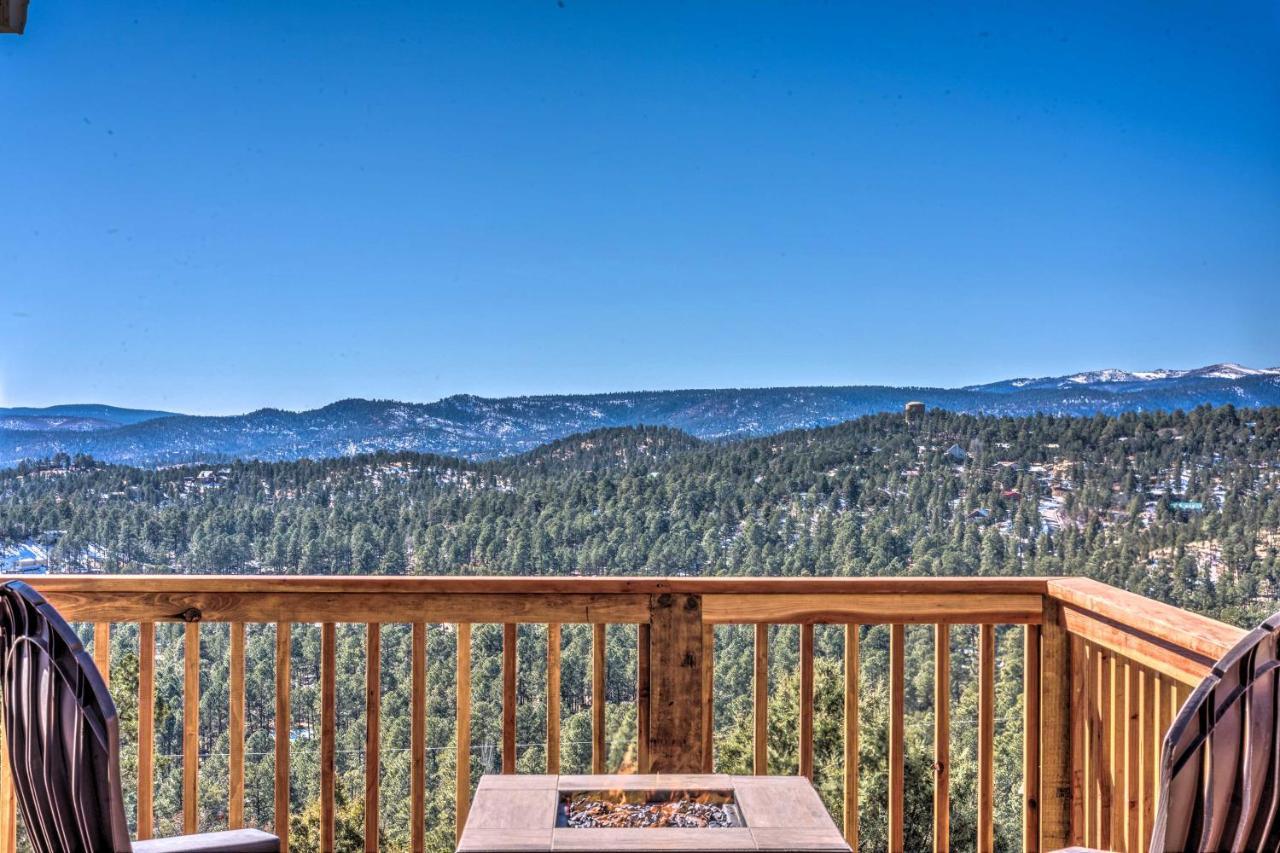 Mountains Majesty Cabin With Hot Tub And Mtn Views! Villa Ruidoso Bagian luar foto