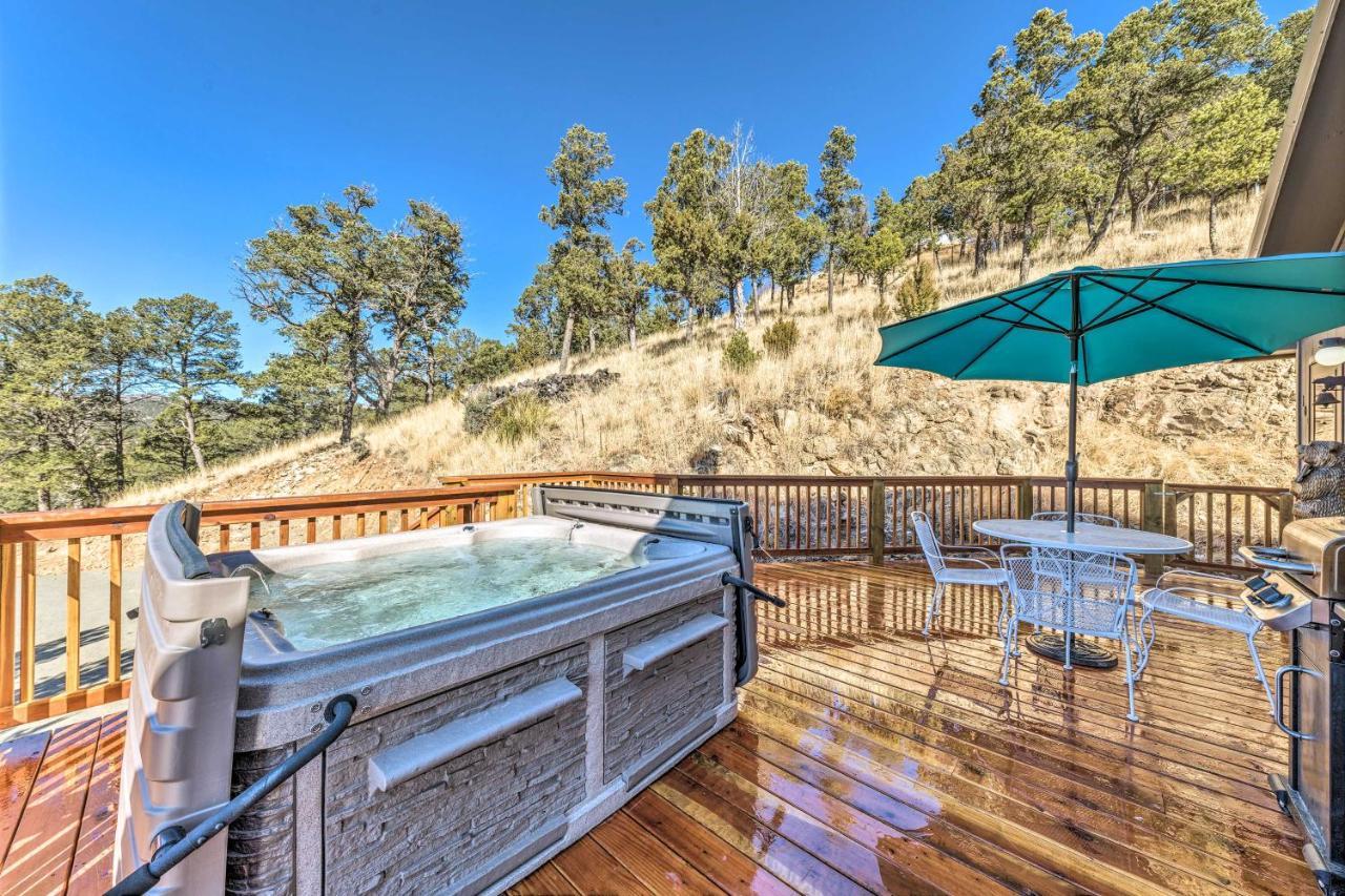 Mountains Majesty Cabin With Hot Tub And Mtn Views! Villa Ruidoso Bagian luar foto