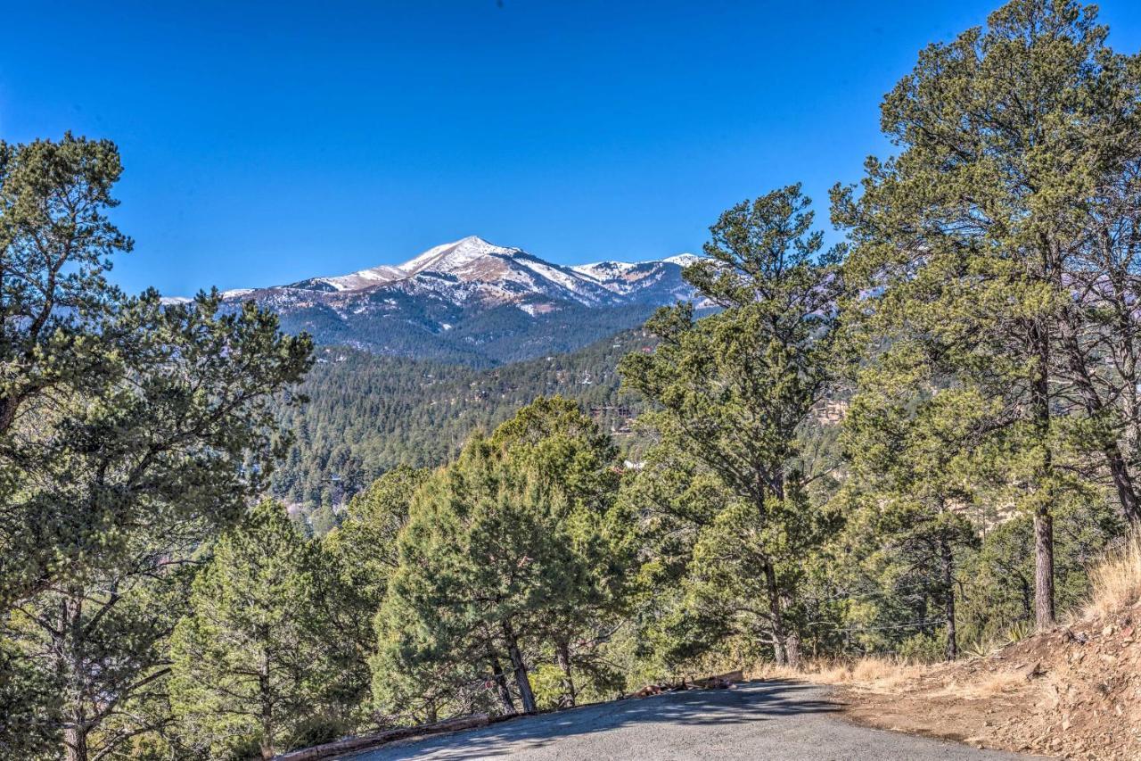 Mountains Majesty Cabin With Hot Tub And Mtn Views! Villa Ruidoso Bagian luar foto